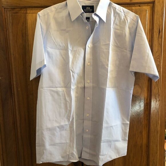 NWOT Stafford light blue button down - Picture 1 of 3